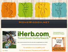 Tablet Screenshot of momswisdom.net